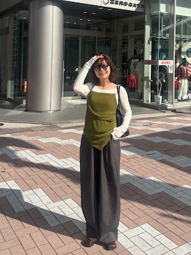 「few.（フュー）のアイテム」を使った、Riiさん（レディース・157cm）の春コーディネート
