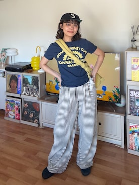 「EKAL（エカル）のアイテム」を使った、Riiさん（レディース・157cm）の夏コーディネート