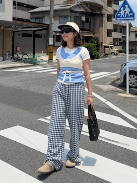 Riiさん（レディース・157cm）の夏コーディネート