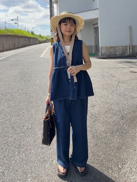 Riiさん（レディース・157cm）の夏コーディネート