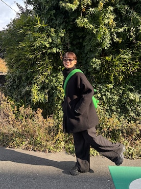 「UNDERSTATEMENTs（アンダーステイトメント）のアイテム」を使った、Riiさん（レディース・157cm）の冬コーディネート