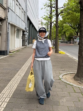 「アイテム（シューズ）」を使った、Riiさん（レディース・157cm）の春コーディネート