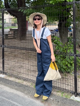 「AZUMA(アズマ)のアイテム」を使った、Riiさん(レディース・157cm)の夏コーディネート