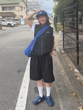 「EKAL（エカル）のアイテム」を使った、Riiさん（レディース・157cm）の夏コーディネート