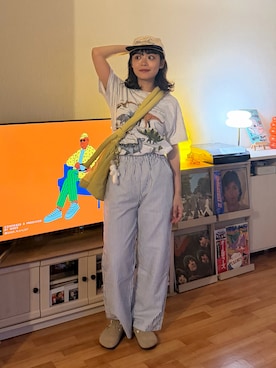 「BEAMS BOY（ビームスボーイ）のアイテム」を使った、Riiさん（レディース・157cm）の夏コーディネート