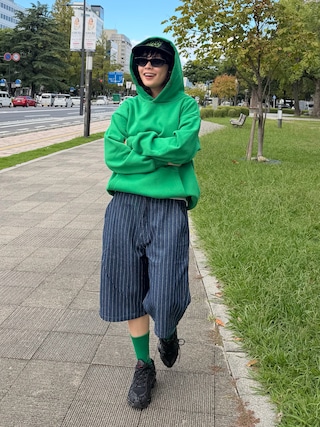 「NIKE(ナイキ)のNIKE SHOX TL / ナイキ ショックス TL 【SP】(スニーカー)」を使った、Riiさん(レディース・157cm)の秋コーディネート