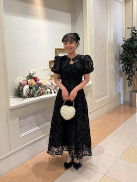 「BAYFLOW（ベイフロー）のアイテム（シューズ、ブラック系）」を使った、Riiさん（レディース・157cm）の春コーディネート