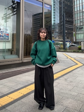 「UNDERSTATEMENTs（アンダーステイトメント）のアイテム」を使った、Riiさん（レディース・157cm）の春コーディネート