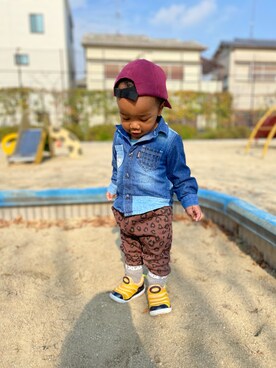 「アイテム（キャップ）」を使った、namir0726さん（キッズ・80cm）の冬コーディネート