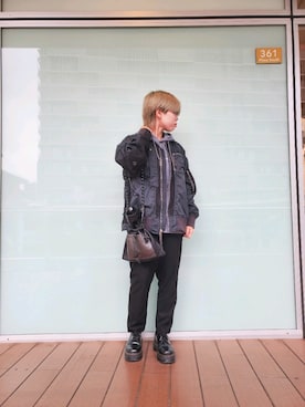 「バッグ」｜「アイテム（MA-1）」を使った、🐺さん（レディース・160cm）の夏コーディネート