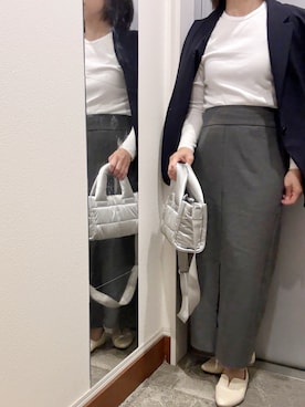 「アイテム（テーラードジャケット）」を使った、ゆみこさん（レディース・155cm）の夏コーディネート