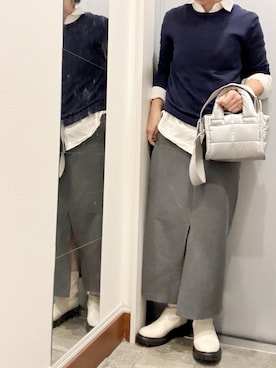 「GAP（ギャップ）のアイテム」を使った、ゆみこさん（レディース・155cm）の秋コーディネート