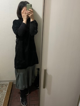 「ZARA TRF（ザラティーアールエフ）のアイテム」を使った、ゆみこさん（レディース・155cm）の冬コーディネート