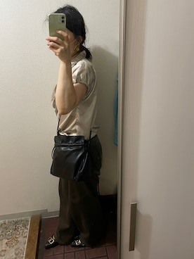 「FINAL HOME（ファイナルホーム）のアイテム」を使った、ゆみこさん（レディース・155cm）の夏コーディネート