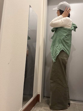 「オリーブ」｜ゆみこさん（レディース・155cm）の夏コーディネート