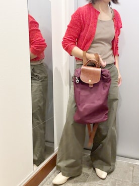 「アイテム（イヤリング）」を使った、ゆみこさん（レディース・155cm）の夏コーディネート