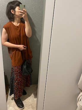 「Handmade（ハンドメイド）のアイテム」を使った、ゆみこさん（骨格ウェーブ・レディース・155cm）の夏コーディネート