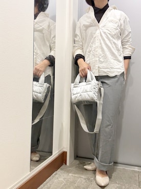 「アイテム（イヤリング）」を使った、ゆみこさん（レディース・155cm）の秋コーディネート