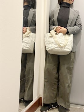 「アイテム（テーラードジャケット）」を使った、ゆみこさん（レディース・155cm）の秋コーディネート