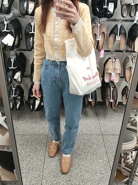 「WC（ダブル シー）のアイテム（カーディガン/ボレロ）」を使った、asuka_423711さん（レディース・159cm）の秋コーディネート