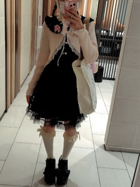 「しまむら（シマムラ）のアイテム（ワンピース/ドレス）」を使った、asuka_423711さん（レディース・158cm）の秋コーディネート