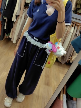 「アイテム（スウェットパンツ）」を使った、asuka_423711さん（レディース・158cm）の秋コーディネート
