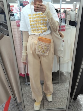 「apres jour（アプレジュール）のアイテム（スラックス）」を使った、asuka_423711さん（レディース・158cm）の秋コーディネート
