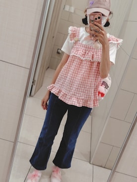 「アイテム（キャミソール）」を使った、asuka_423711さん（レディース・158cm・20代）の夏コーディネート
