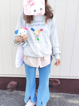「Unblend（アンブレンド）のアイテム」を使った、asuka_423711さん（レディース・158cm）の春コーディネート