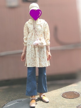 「アイテム（バレエシューズ）」を使った、asuka_423711さん（レディース・158cm・20代）の夏コーディネート