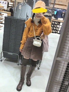 「秋色コーデ」｜「アイテム（帽子）」を使った、asuka_423711さん（レディース・158cm）の秋コーディネート