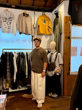 「アイテム（アナログ腕時計）」を使った、Chuo liさん（メンズ・176cm）の秋コーディネート