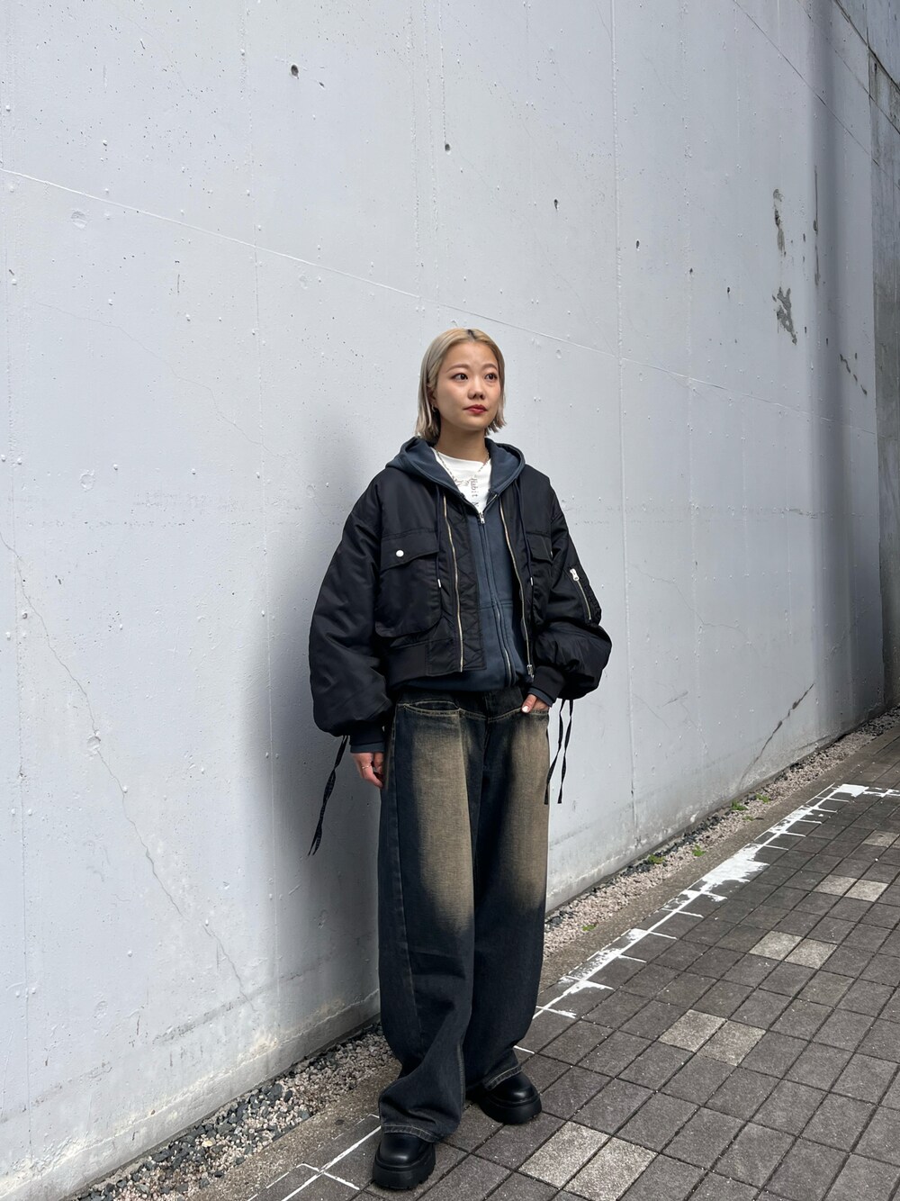 six m ドロスト袖ボリュームMA-1 WHO'S WHO gallery（フーズフーギャラリー）の「【Six M