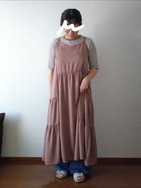 「アイテム（ワンピース/ドレス）」を使った、もちいりかさん（レディース・148cm）の夏コーディネート