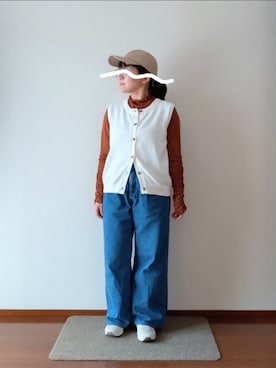 「OLUN（オルン）のアイテム」を使った、もちいりかさん（レディース・148cm）の秋コーディネート