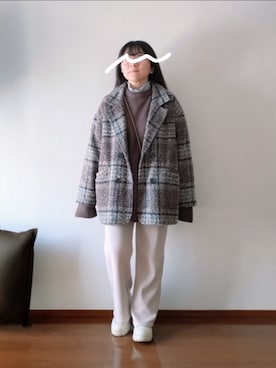 「reca（レカ）のアイテム」を使った、もちいりかさん（レディース・148cm）の冬コーディネート