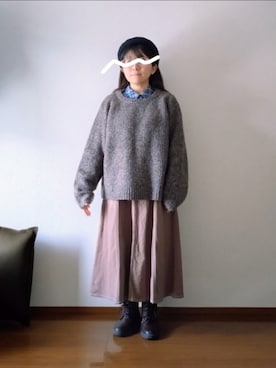 「reca（レカ）のアイテム」を使った、もちいりかさん（レディース・148cm）の冬コーディネート