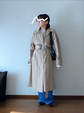 「アイテム（ベスト）」を使った、もちいりかさん（レディース・148cm）の秋コーディネート