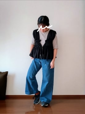 「アイテム（その他ベビーウェア）」を使った、もちいりかさん（レディース・148cm）の秋コーディネート