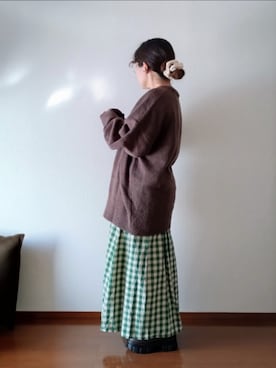 もちいりかさん（骨格ストレート・レディース・148cm）の冬コーディネート