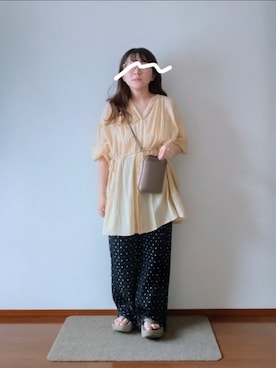 「select MOCA（セレクトモカ）のアイテム」を使った、もちいりかさん（レディース・148cm）の夏コーディネート