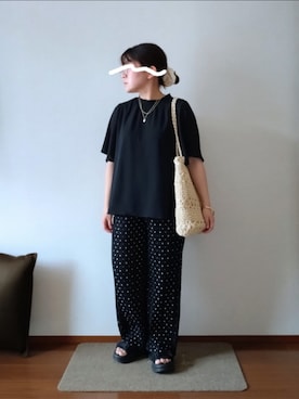「Bab（バブ）のアイテム」を使った、もちいりかさん（レディース・148cm）の春コーディネート