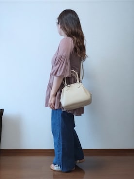 「アイテム（ママ＆ベビー）」を使った、もちいりかさん（レディース・148cm）の夏コーディネート
