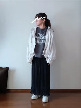 「アイテム（マウンテンパーカー）」を使った、もちいりかさん（レディース・148cm）の秋コーディネート