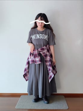 「reca（レカ）のアイテム」を使った、もちいりかさん（レディース・148cm）の秋コーディネート