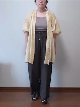 「アイテム（タンクトップ）」を使った、もちいりかさん（レディース・148cm）の夏コーディネート