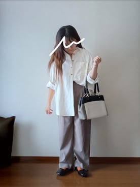 もちいりかさん（骨格ストレート・レディース・148cm）の秋コーディネート