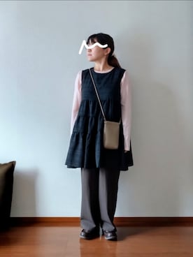 「アイテム（ワンピース/ドレス）」を使った、もちいりかさん（レディース・148cm）の秋コーディネート