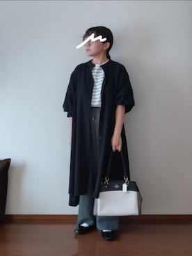 「アイテム（シャツワンピース）」を使った、もちいりかさん（レディース・148cm）の秋コーディネート