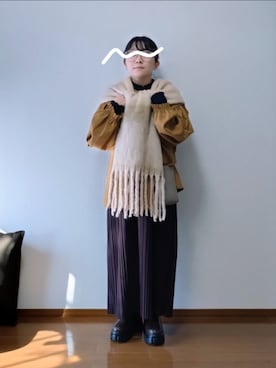 「アイテム（Tシャツ/カットソー）」を使った、もちいりかさん（レディース・148cm）の秋コーディネート